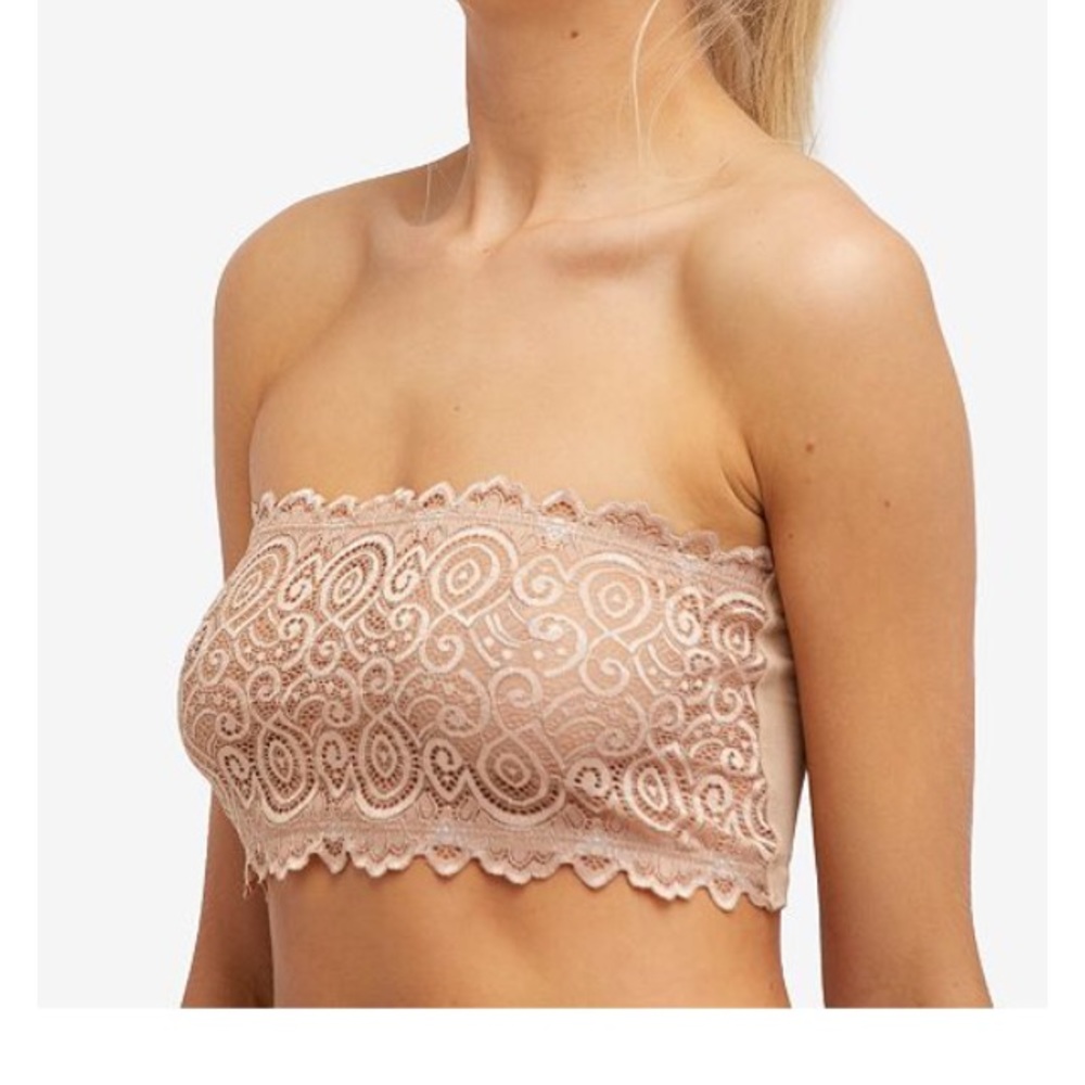 Free People Ivory Lace Bandeau Size M/L